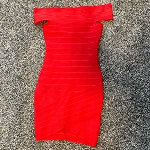 Red fashion nova dress